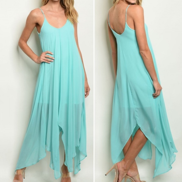 CHIFFON STYLE MAXI DRESS - Picture 6 of 8